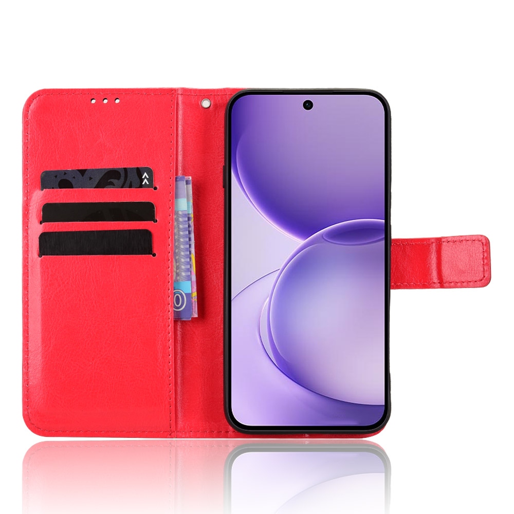 Crazy könyvformájú tok az Oppo Reno 16 FS 5G-hez – piros