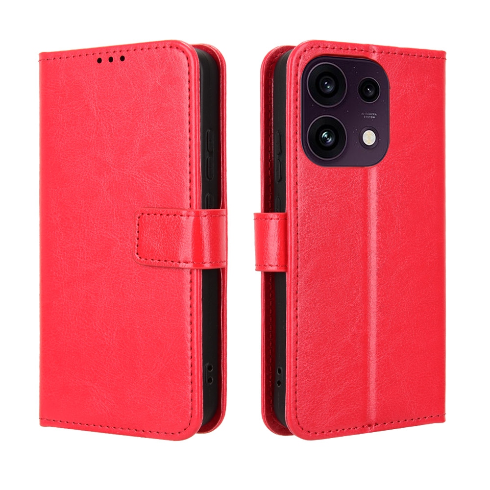 Crazy könyvformájú tok az Oppo Reno 16 FS 5G-hez – piros