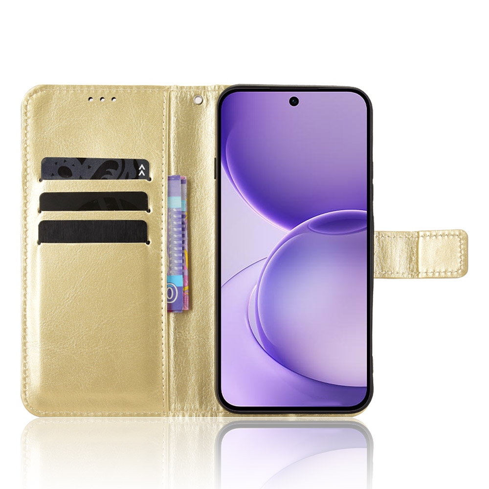 Crazy könyvformájú tok az Oppo Reno 16 FS 5G-hez – arany