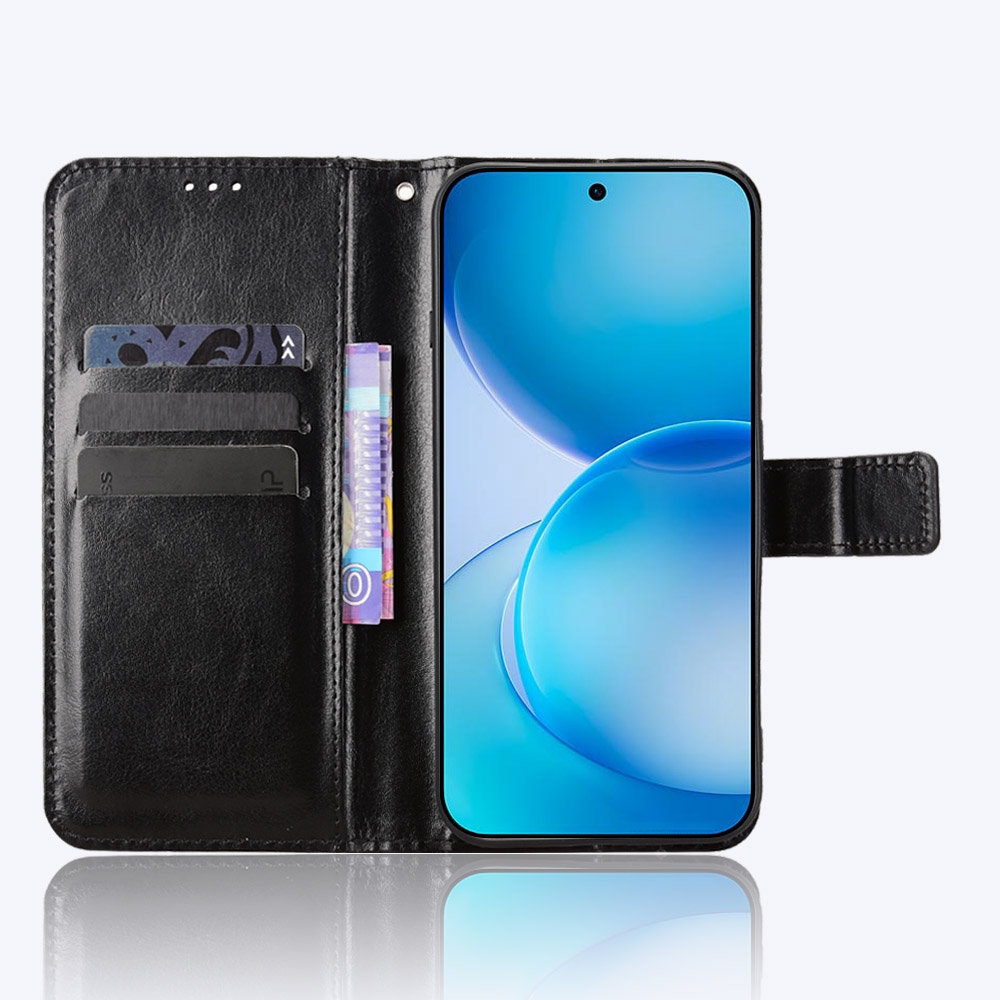 Crazy könyvformájú tok az Oppo Reno 16 Pro 5G/Oppo Reno 16 5G készülékhez – fekete