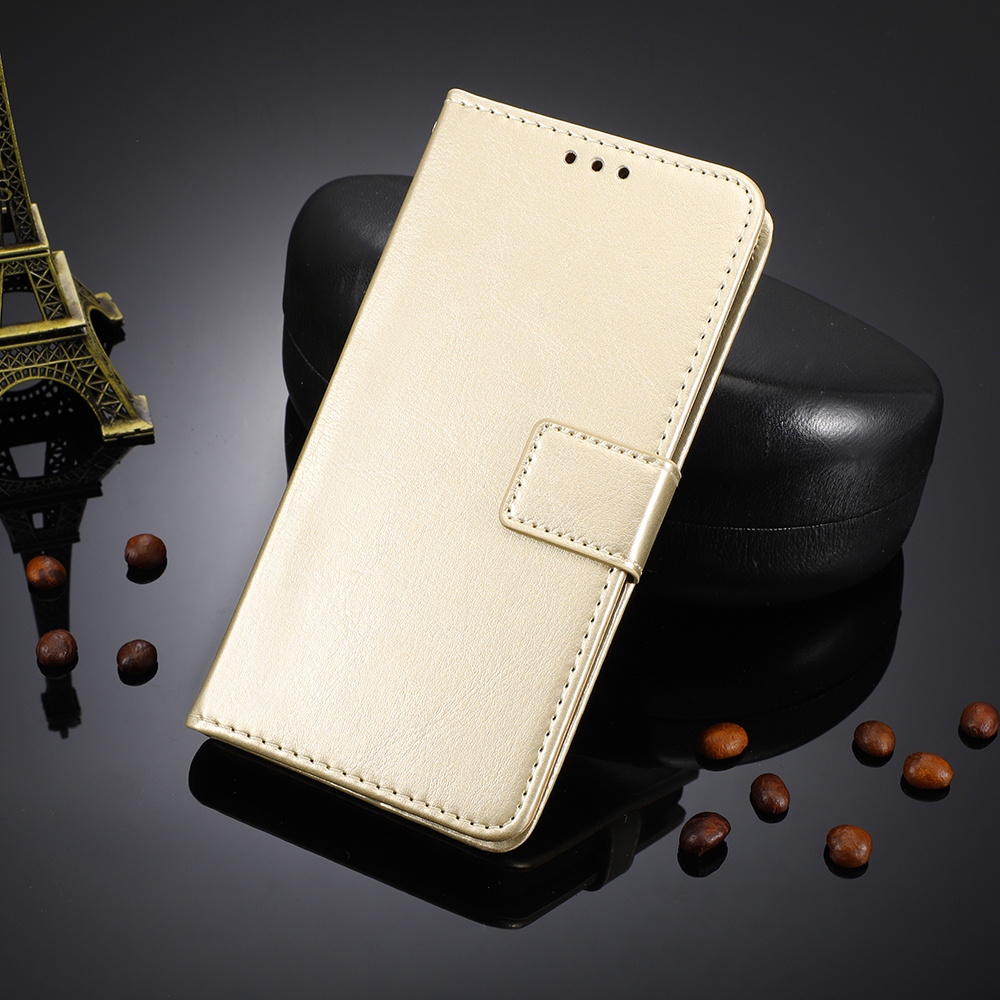 Crazy könyvszerű tok az Oppo Reno 16 Pro 5G/Oppo Reno 16 5G készülékhez – arany színű