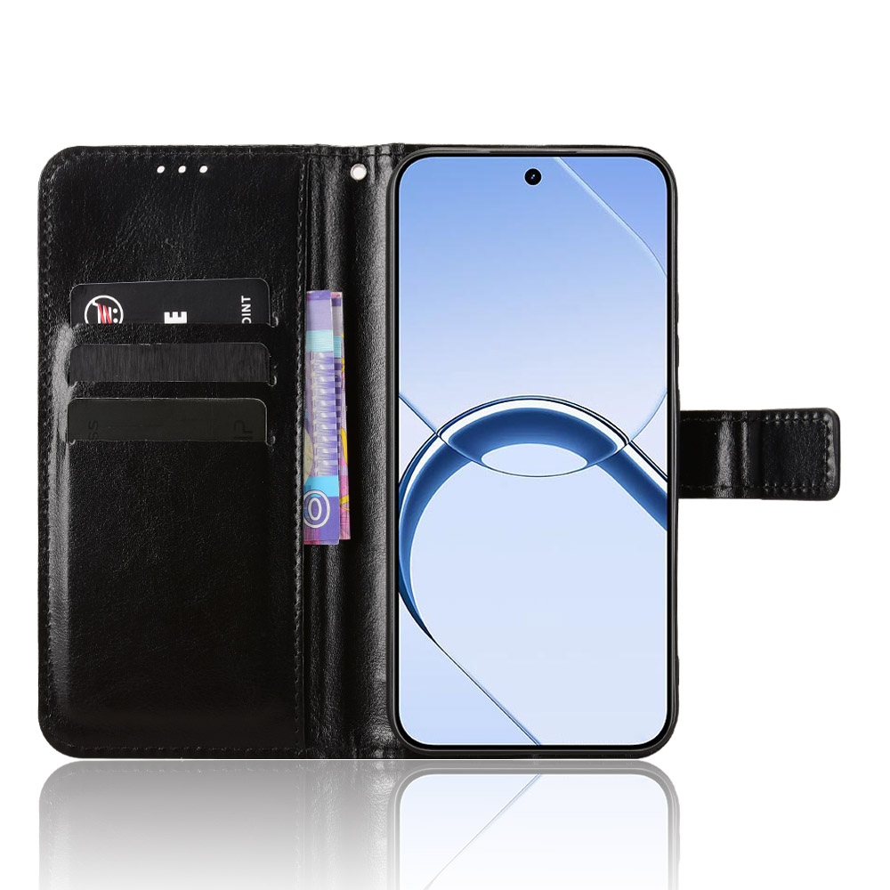 Crazy könyvformájú tok a Realme 16 5G-hez – fekete