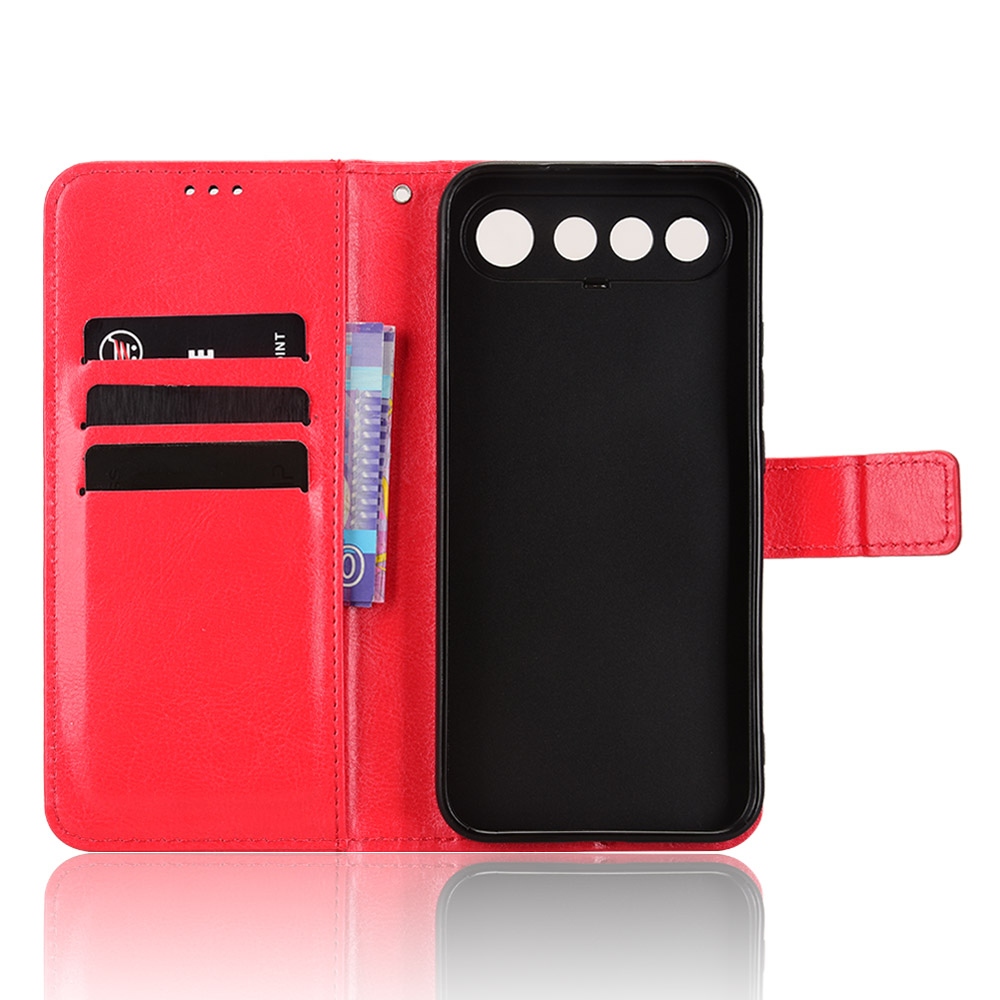 Crazy könyvformájú tok a Realme 16 5G-hez – piros