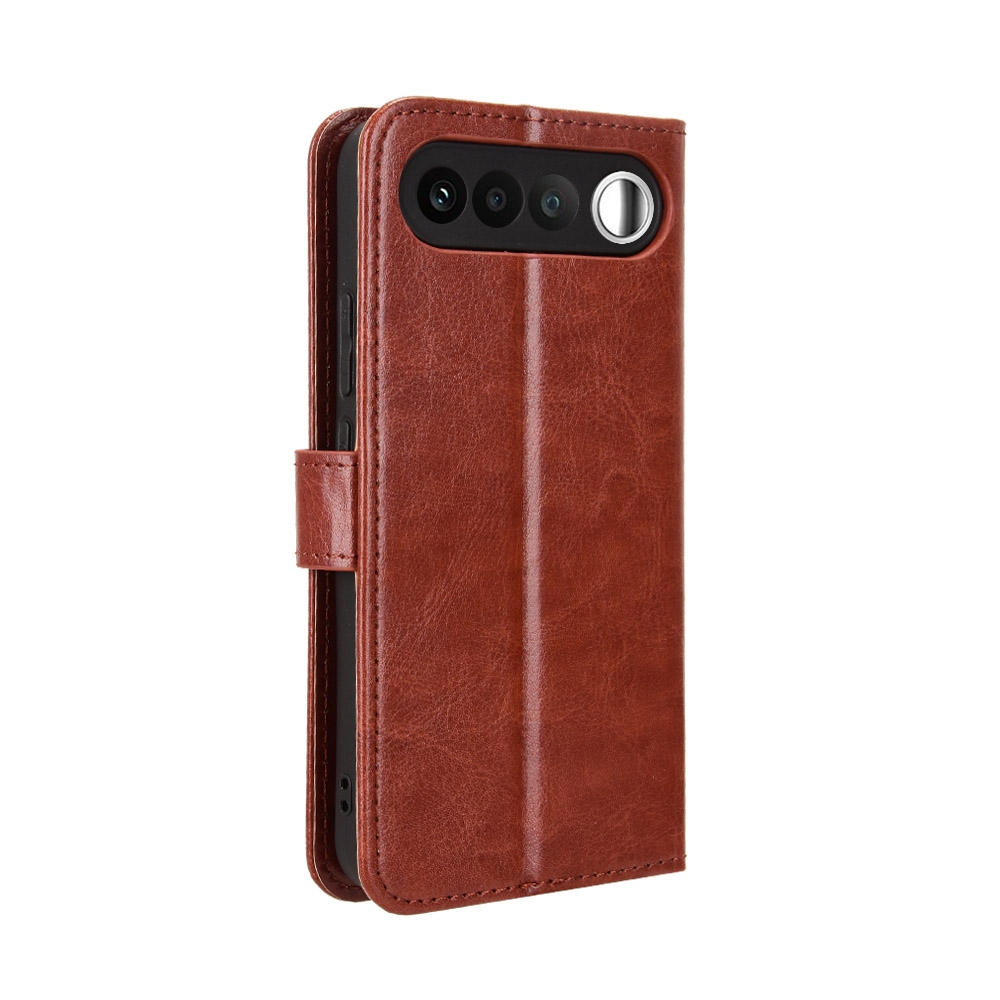 Crazy könyvformájú tok a Realme 16 5G-hez – barna