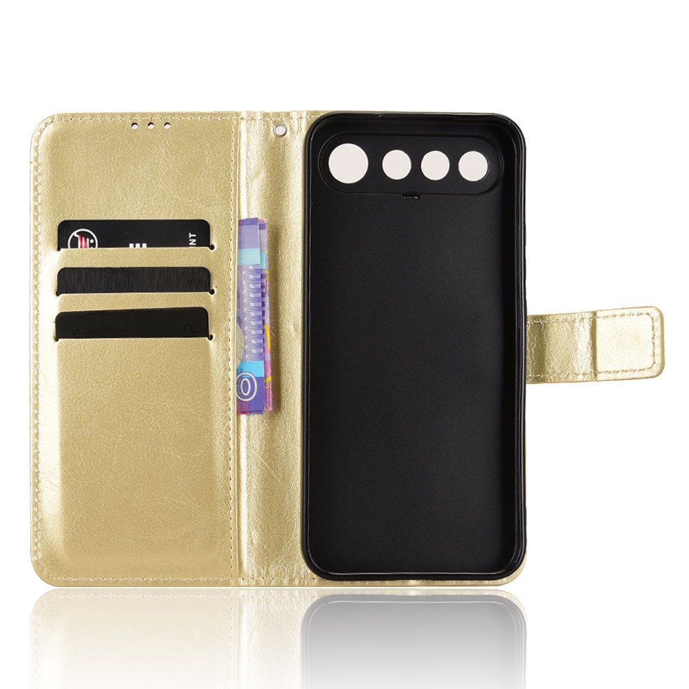 Crazy könyvformájú tok a Realme 16 5G-hez – arany