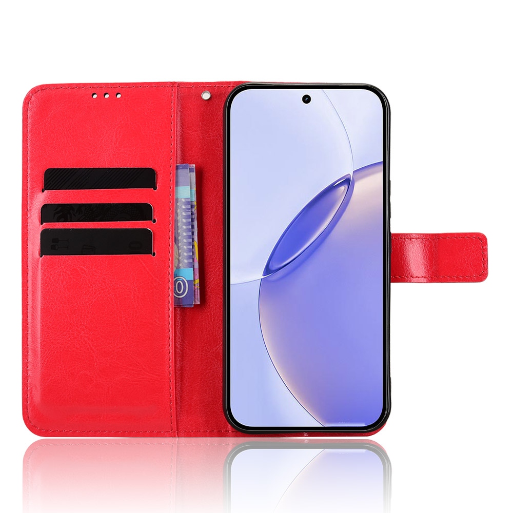 Őrült könyvtáska a Realme 16 Pro+ 5G számára - piros
