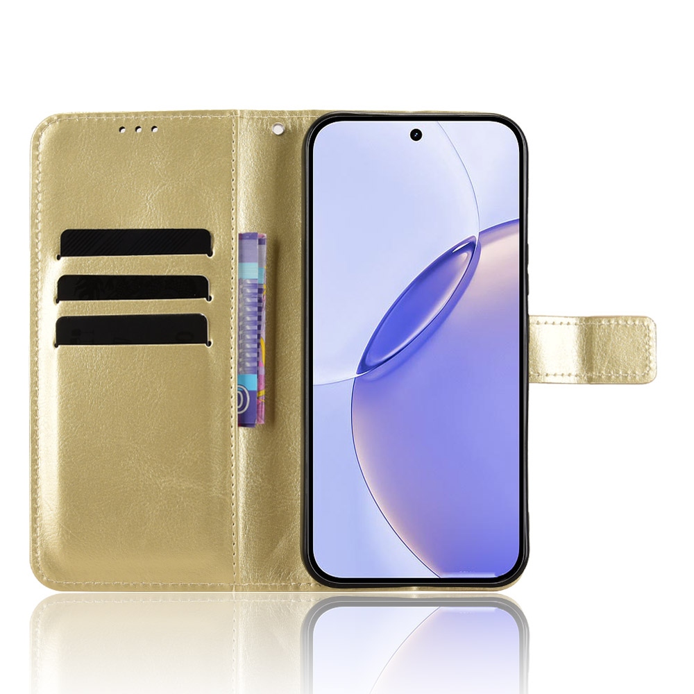 Őrült könyvtáska a Realme 16 Pro 5G-hez - arany színben