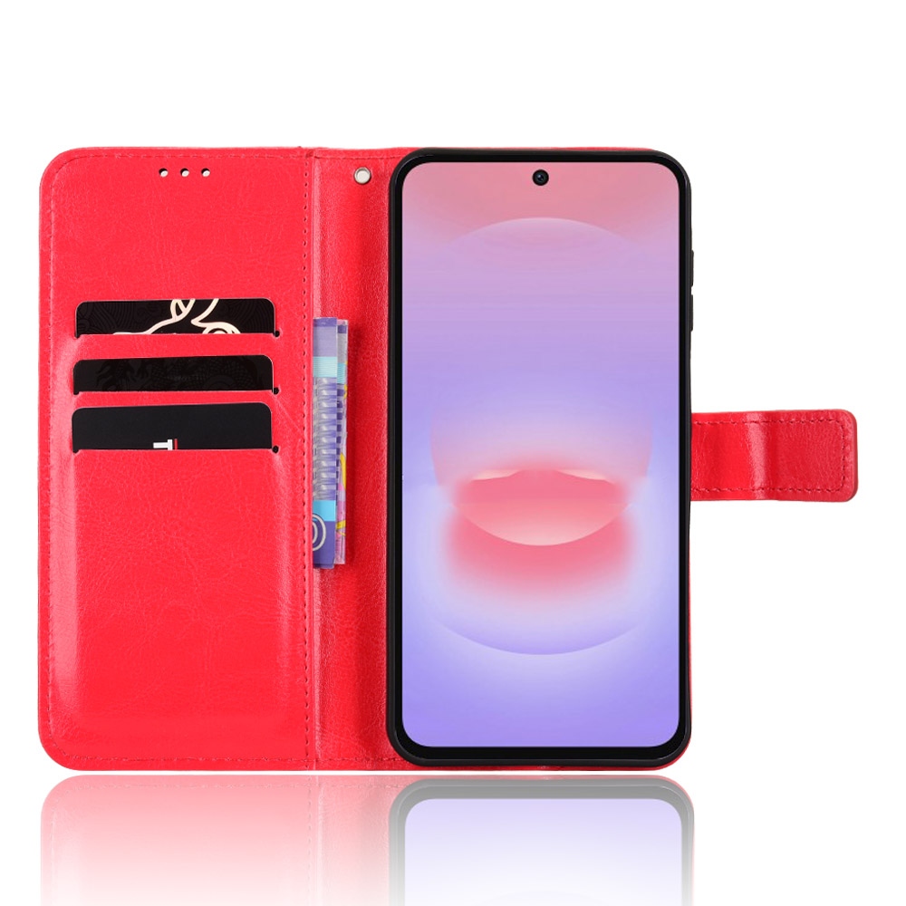 Őrült könyves tok Samsung Galaxy A27 - piros