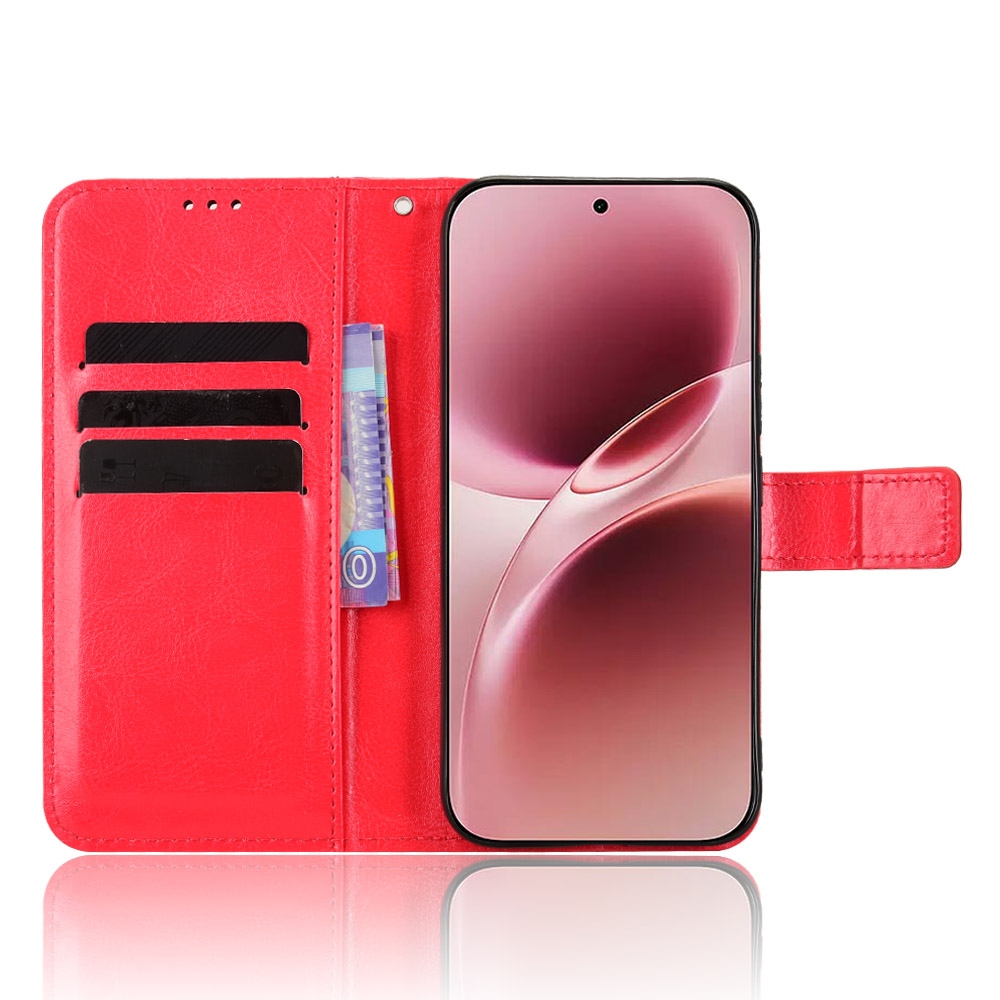 Őrült könyv tok a Vivo V70 5G-hez - piros