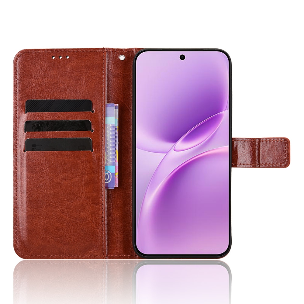 Őrült könyvtáska a Vivo V70 FE 5G készülékhez - barna