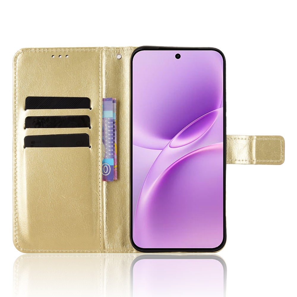 Őrült könyv tok a Vivo V70 FE 5G-hez - arany színben