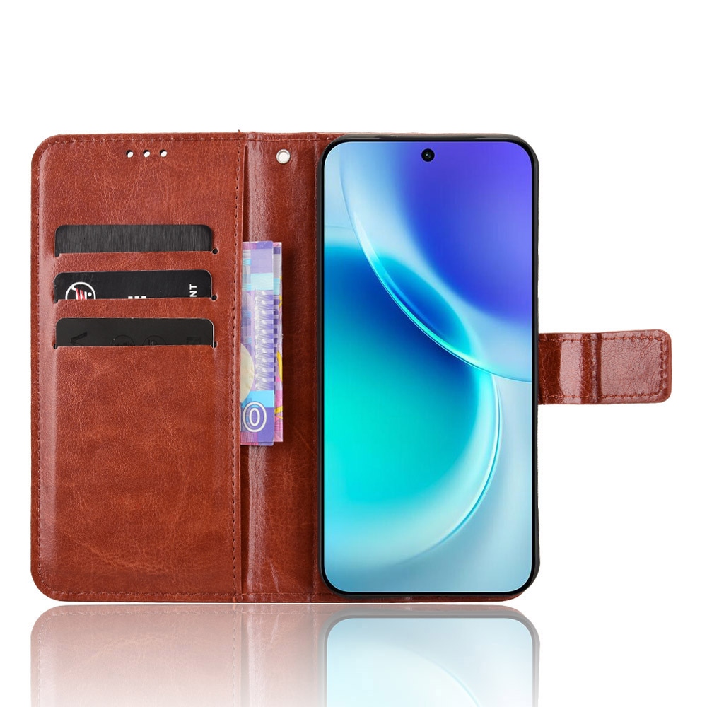 Crazy könyvtok Vivo X300 5G-hez - barna