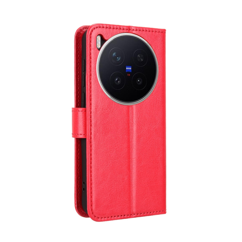 Crazy könyvtok Vivo X300 Pro 5G-hez - piros