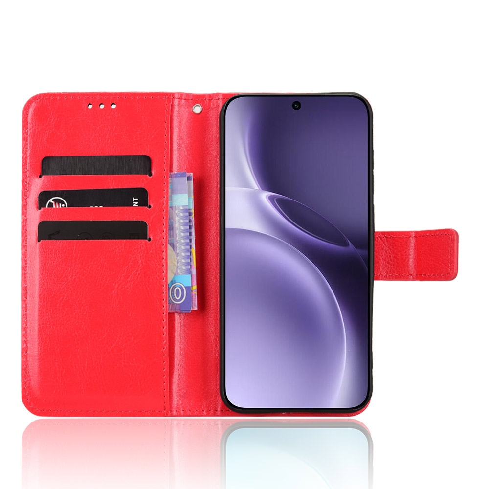 Crazy könyvtok Vivo X300 Pro 5G-hez - piros