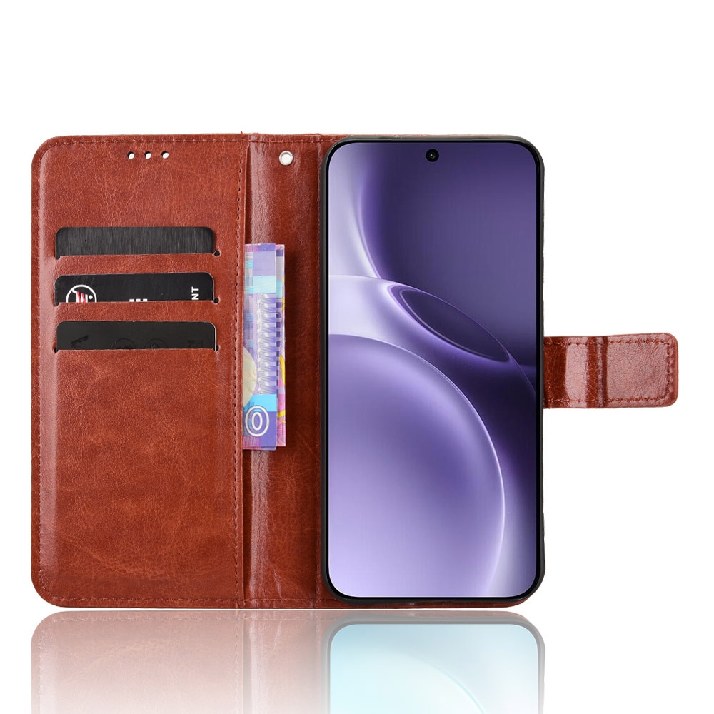 Crazy könyvtok Vivo X300 Pro 5G-hez - barna