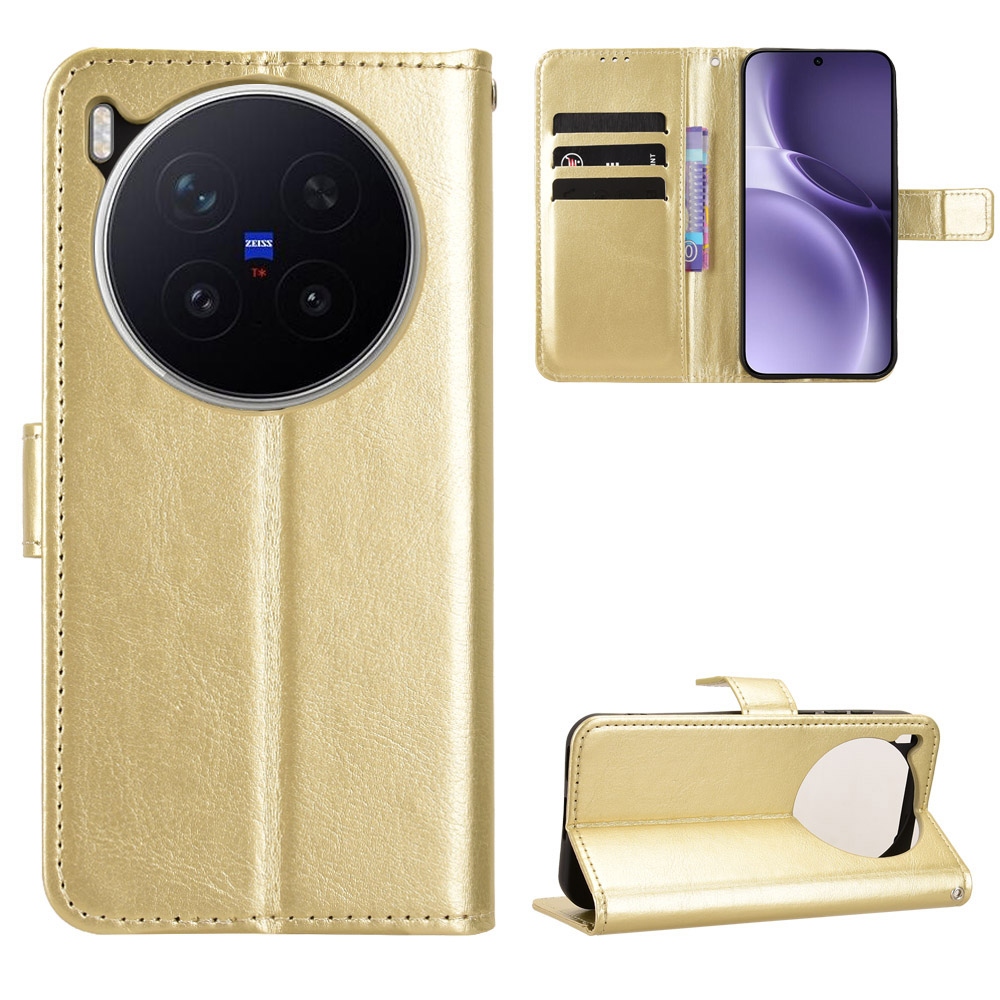 Crazy könyvtok Vivo X300 Pro 5G-hez - arany