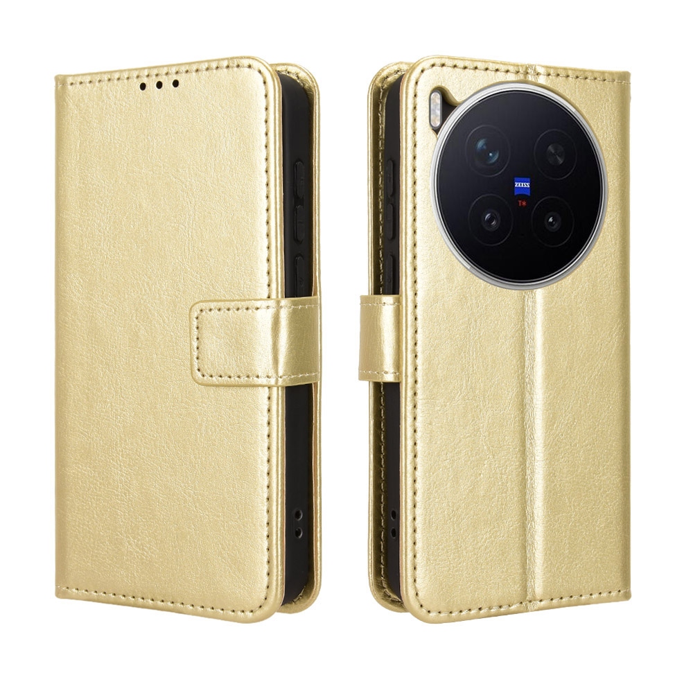 Crazy könyvtok Vivo X300 Pro 5G-hez - arany