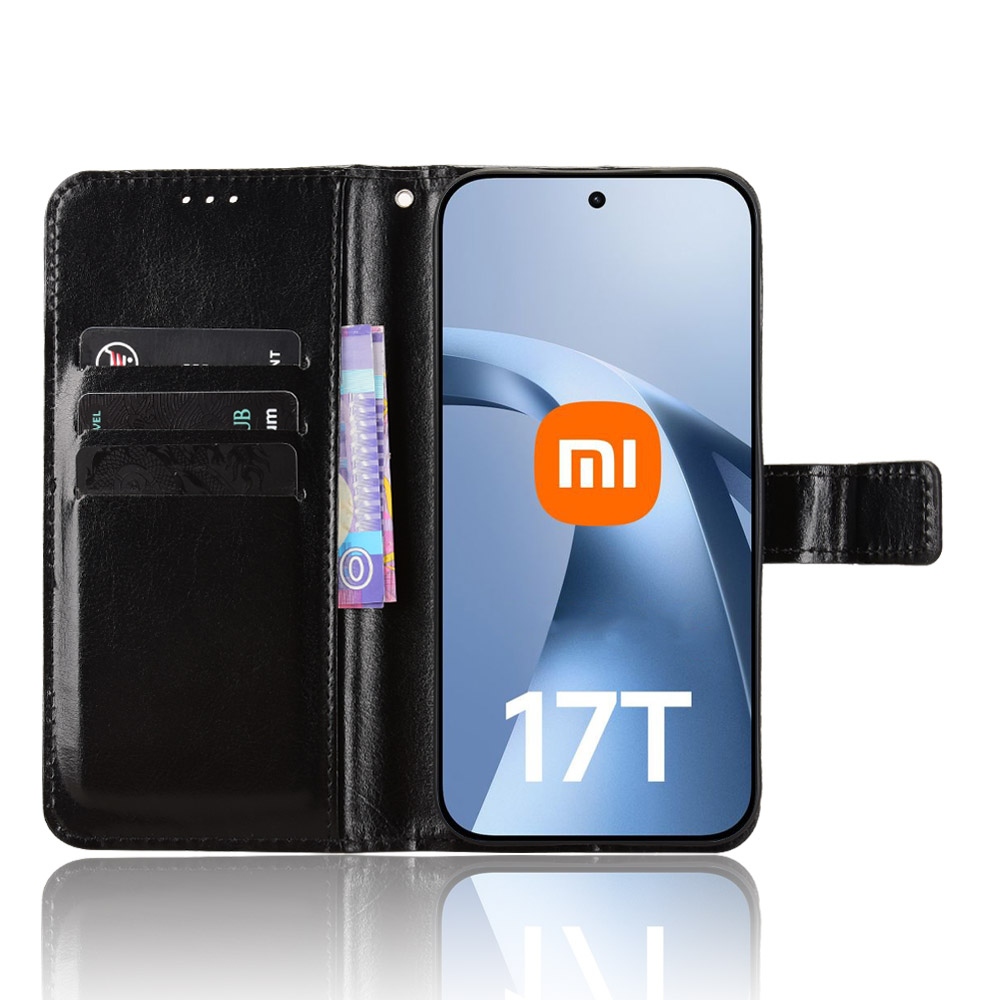 Őrült könyv tok a Xiaomi 17T-hez - fekete