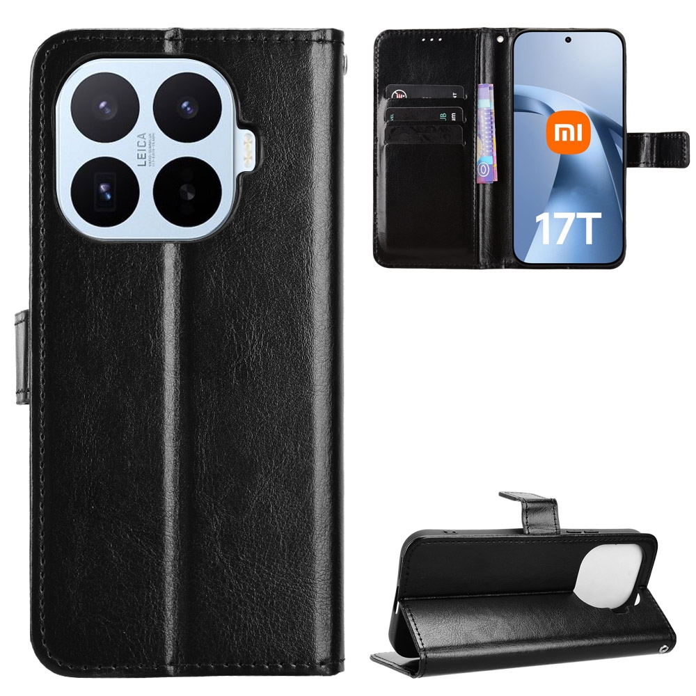 Őrült könyv tok a Xiaomi 17T-hez - fekete