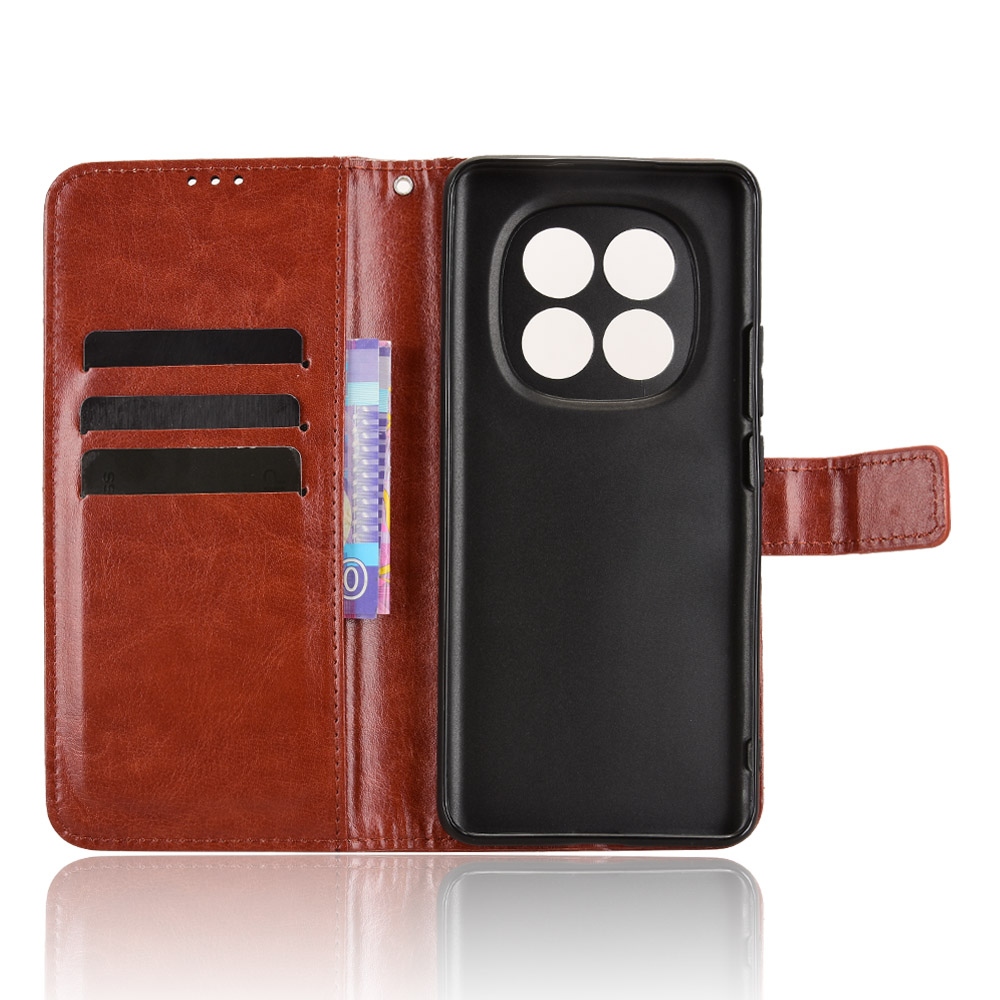 Őrült könyv tok Xiaomi Poco M8 5G/Redmi Note 15 5G/Note 15 4G - barna