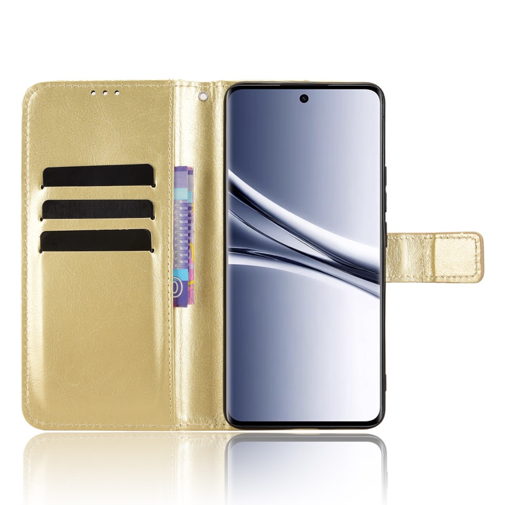 Őrült könyv tok a Xiaomi Poco M8 5G/Redmi Note 15 5G/Note 15 4G számára - arany színű