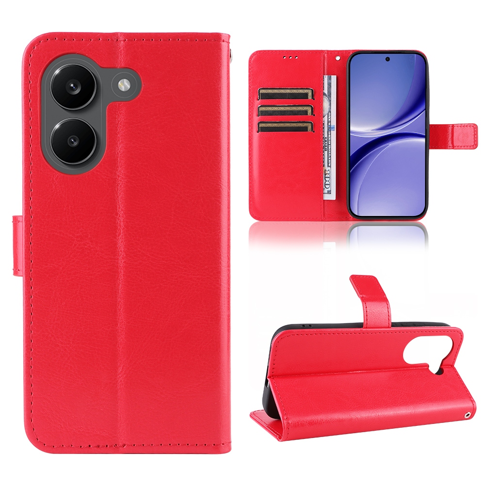 Őrült könyv tok a Xiaomi Poco X8 Pro 5G-hez - piros