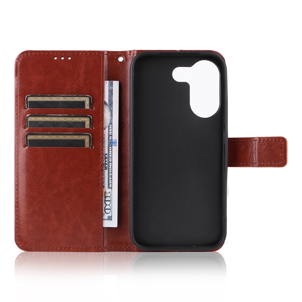 Őrült könyv tok a Xiaomi Poco X8 Pro 5G-hez - barna színű