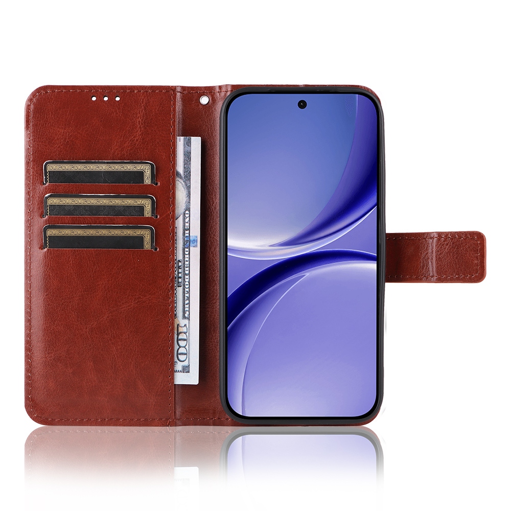 Őrült könyv tok a Xiaomi Poco X8 Pro 5G-hez - barna színű