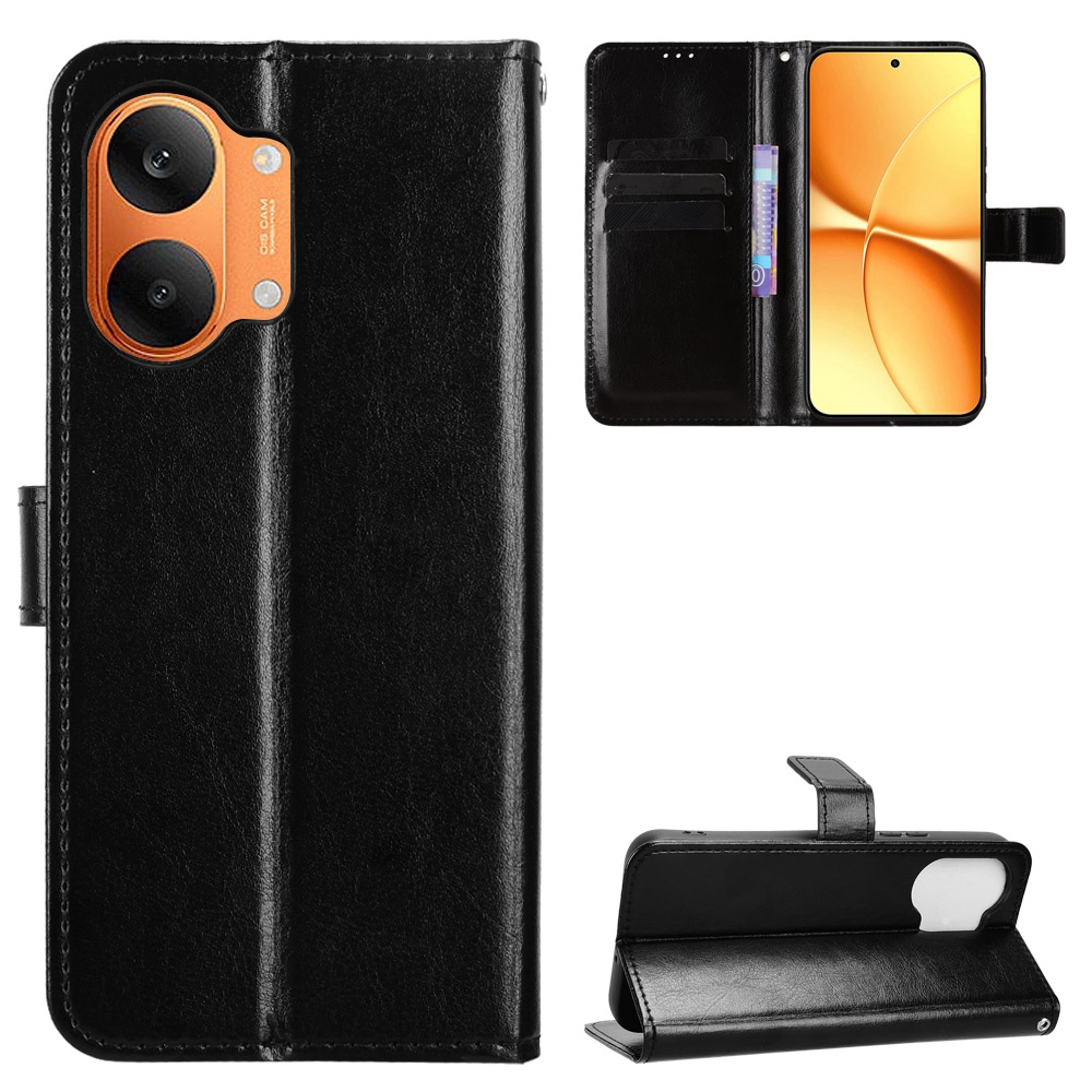 Őrült könyv tok a Xiaomi Poco X8 Pro Max 5G-hez - fekete