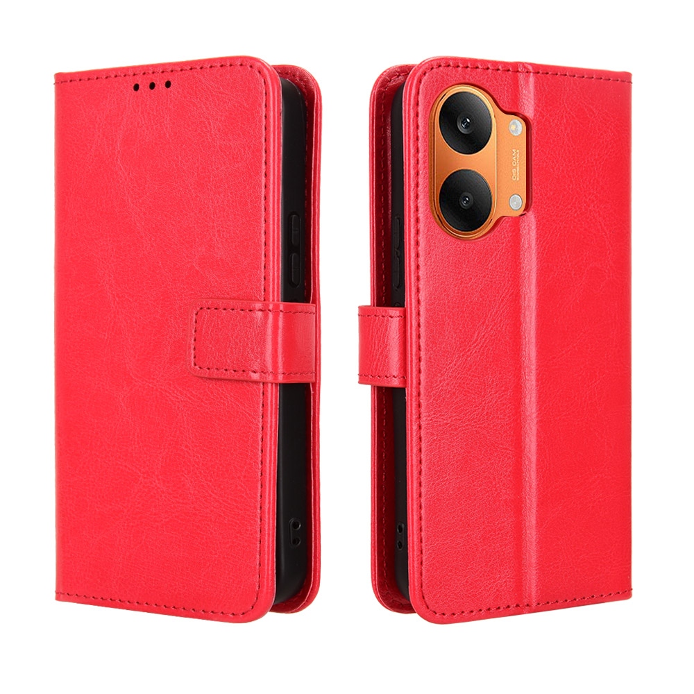 Őrült könyv tok a Xiaomi Poco X8 Pro Max 5G-hez - piros