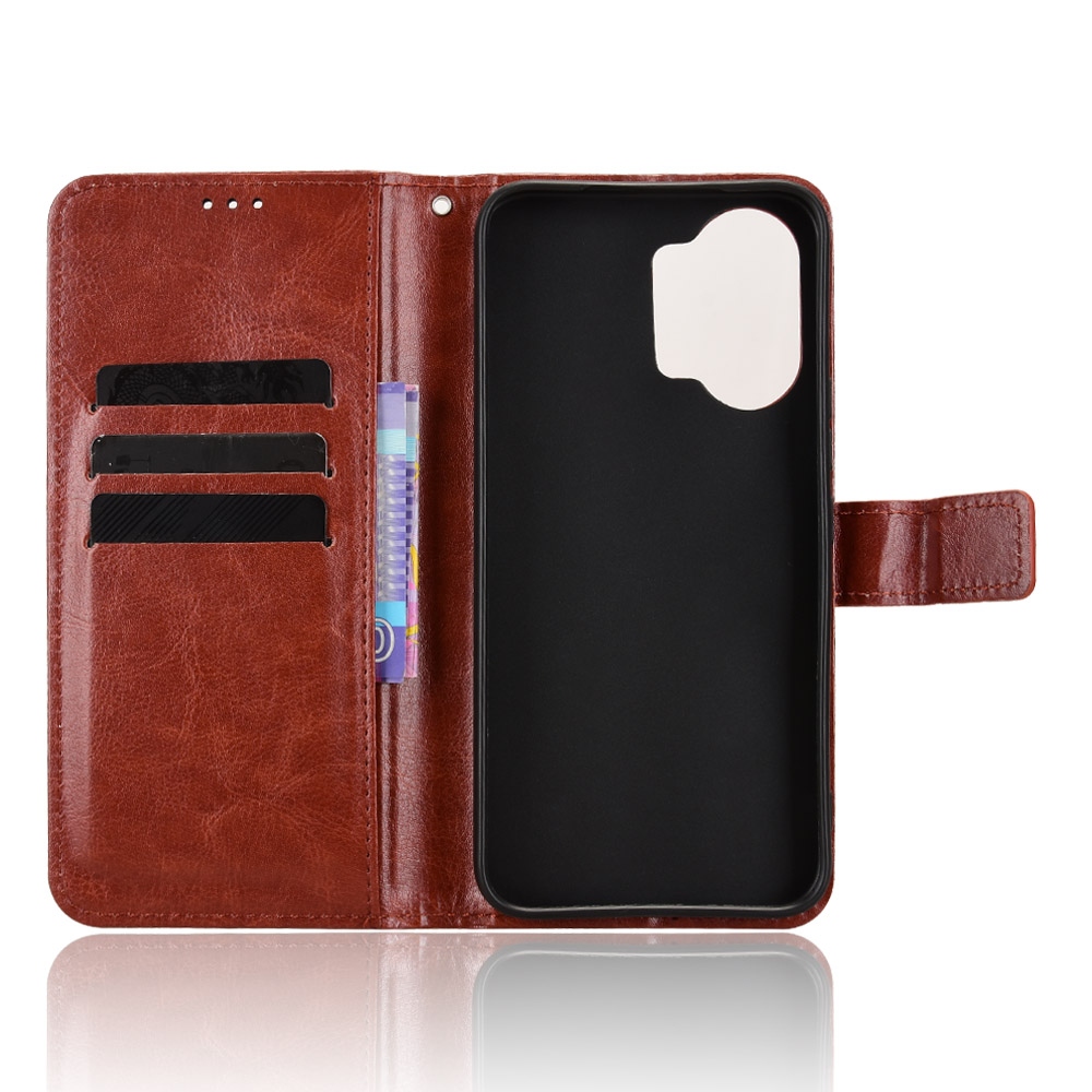 Őrült könyv tok a Xiaomi Poco X8 Pro Max 5G számára - barna színben