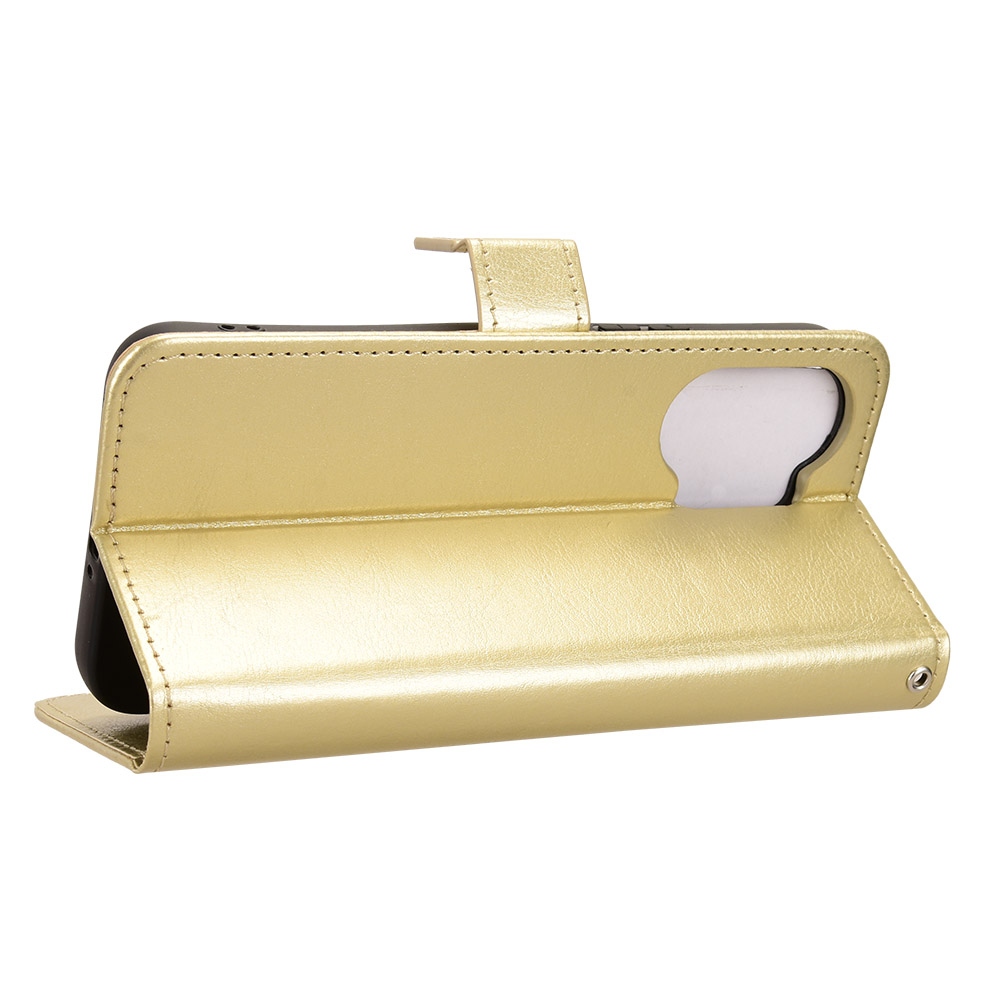 Őrült könyv tok a Xiaomi Poco X8 Pro Max 5G-hez - arany színben