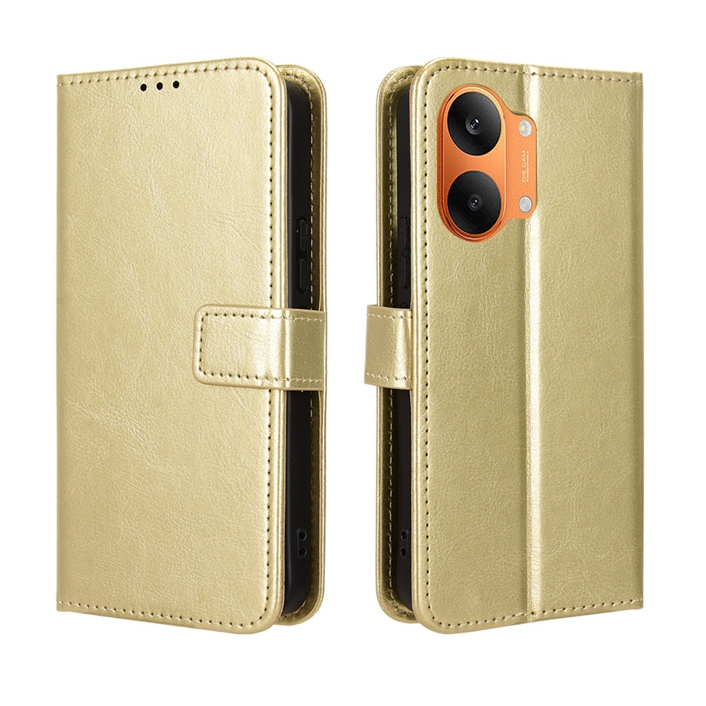 Őrült könyv tok a Xiaomi Poco X8 Pro Max 5G-hez - arany színben