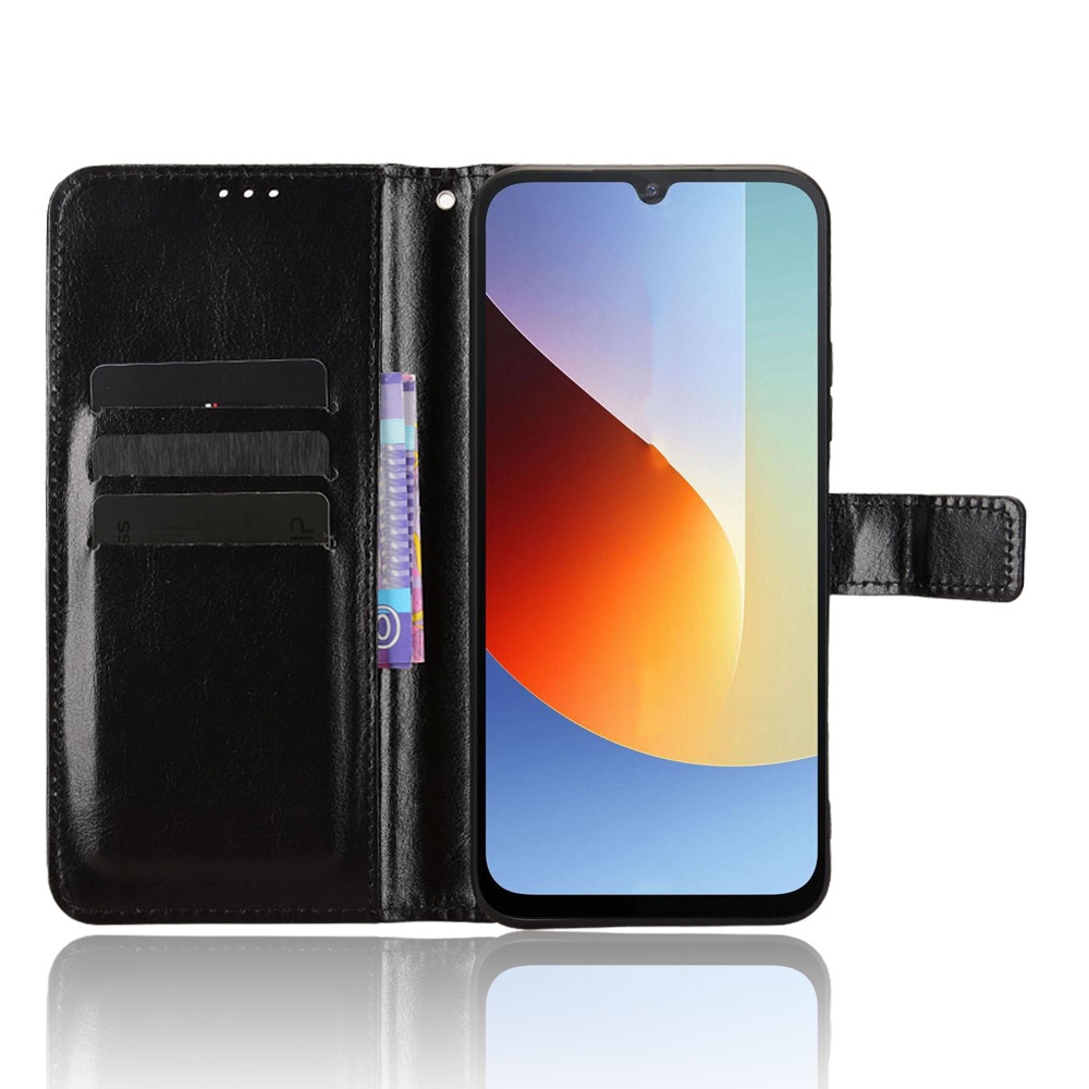 Őrült könyv tok Xiaomi Redmi A7 Pro-hoz - fekete