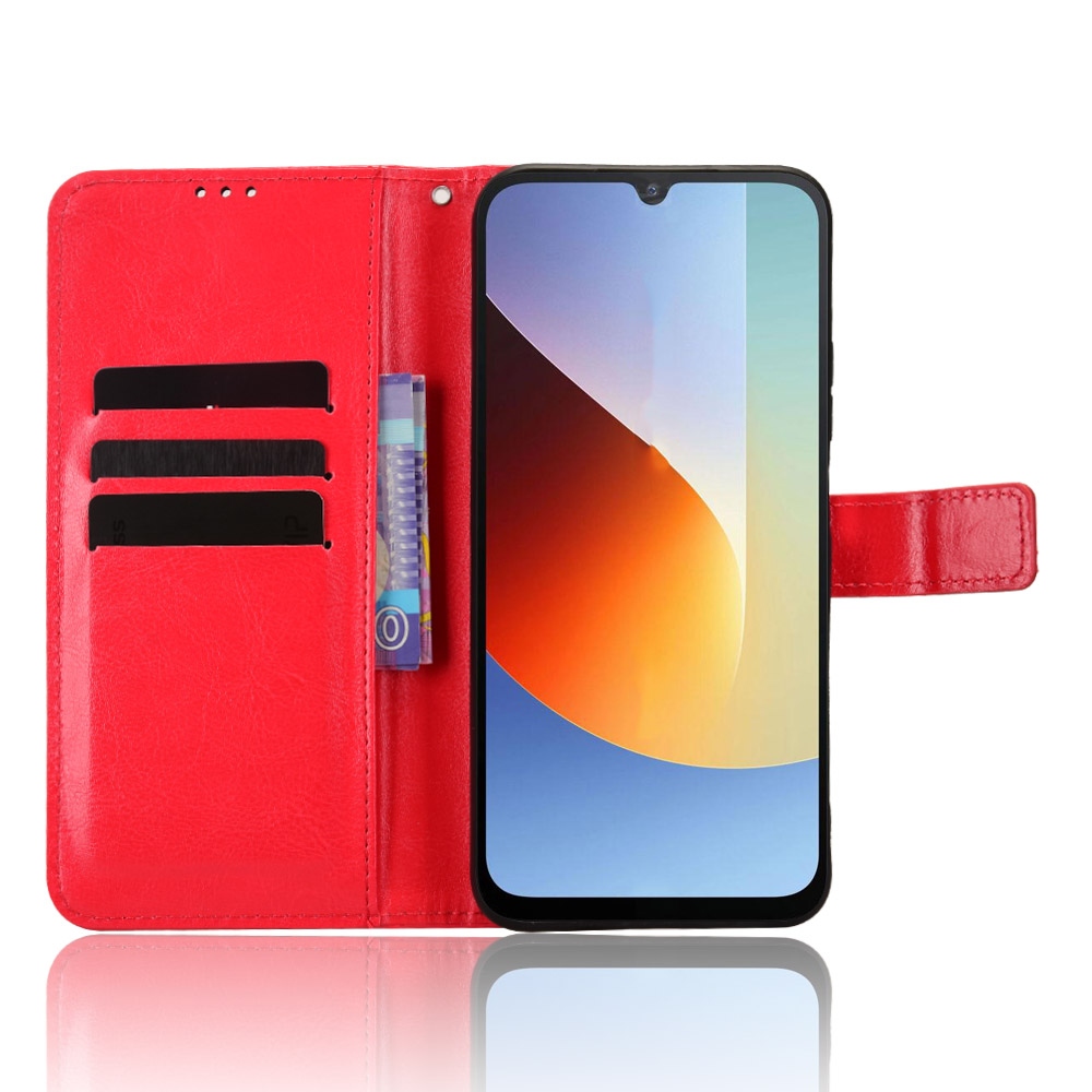 Őrült könyv tok a Xiaomi Redmi A7 Pro-hoz - piros