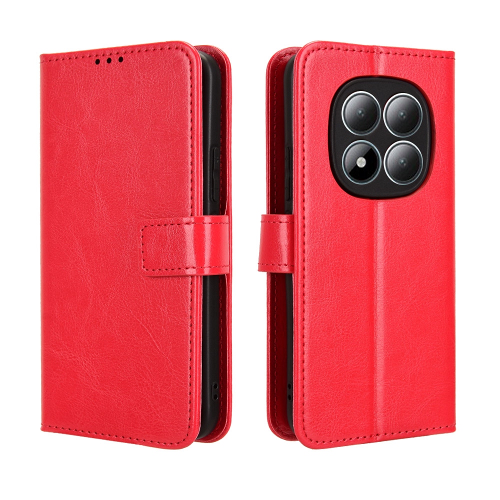 Őrült könyv tok a Xiaomi Redmi Note 15 Pro 4G-hez - piros