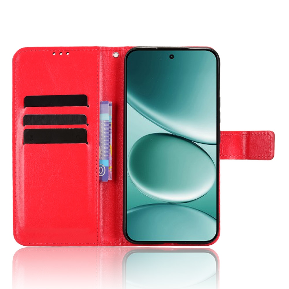 Őrült könyv tok a Xiaomi Redmi Note 15 Pro 4G-hez - piros