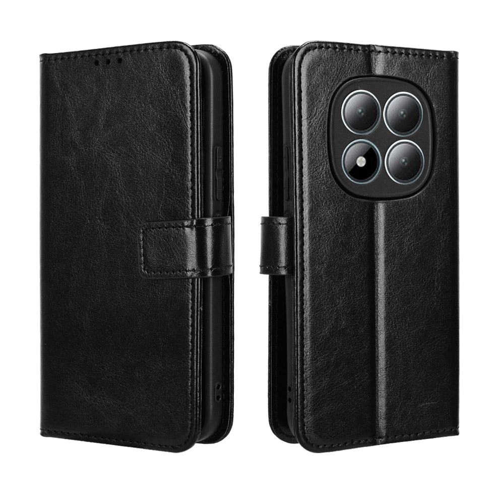 Őrült könyv tok a Xiaomi Redmi Note 15 Pro 5G-hez - fekete