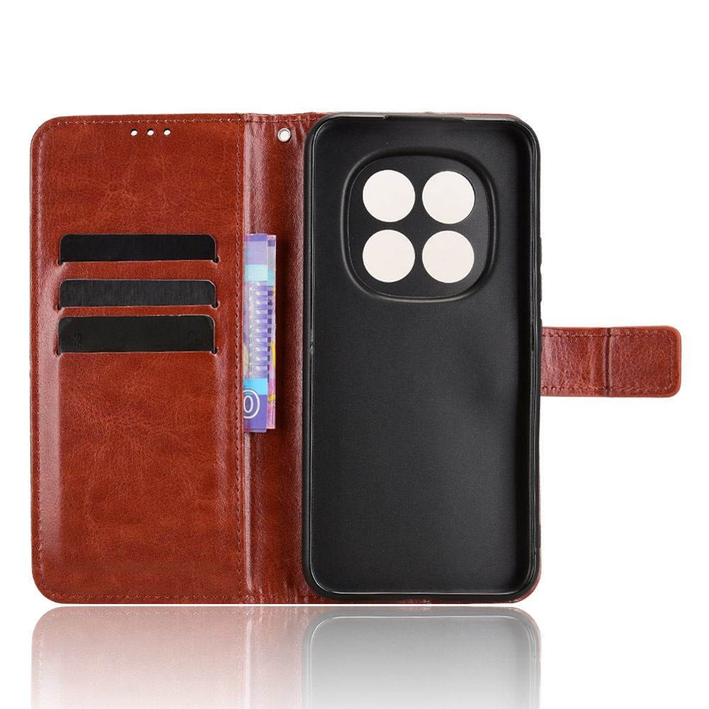 Őrült könyv tok a Xiaomi Redmi Note 15 Pro 5G-hez - barna színű