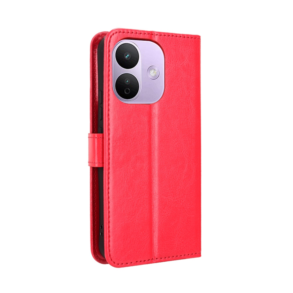 Crazy könyvformájú tok a Xiaomi Redmi Note 17 Pro 5G-hez – piros