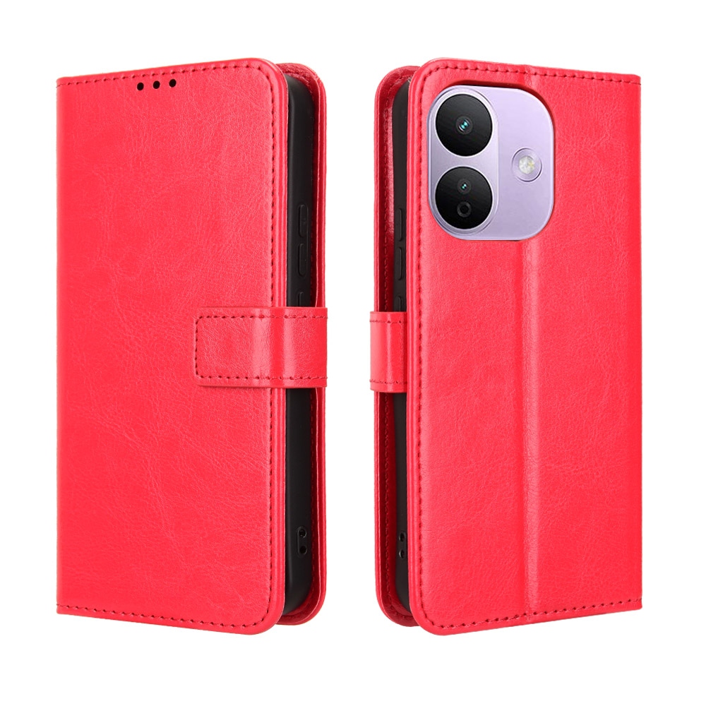 Crazy könyvformájú tok a Xiaomi Redmi Note 17 Pro 5G-hez – piros