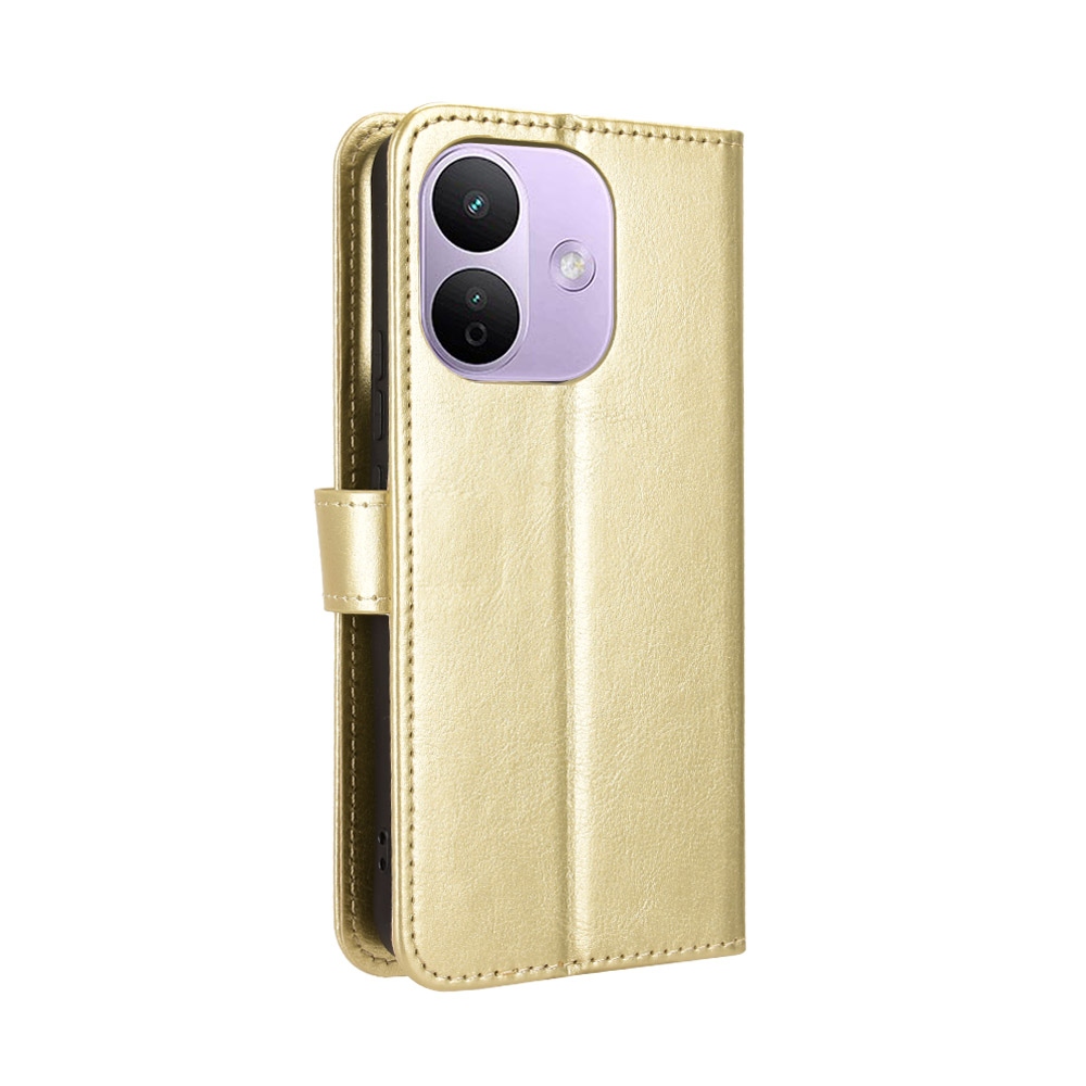 Crazy könyvformájú tok a Xiaomi Redmi Note 17 Pro 5G-hez – arany