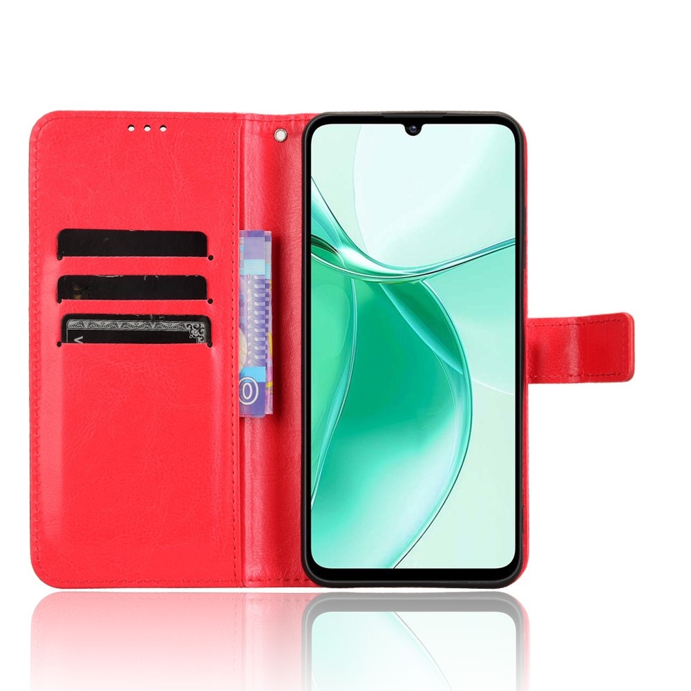 Őrült könyv tok a ZTE Blade A35 készülékhez - piros
