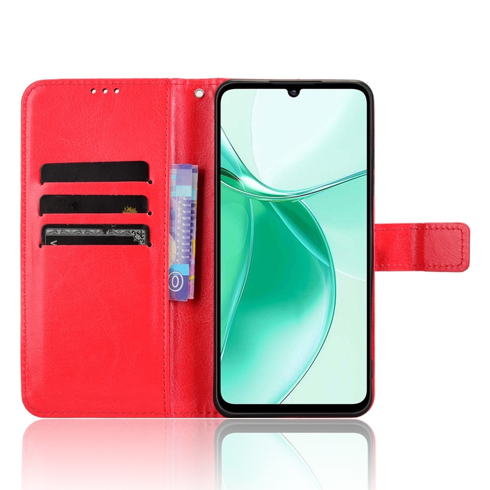 Őrült könyv tok a ZTE Blade A35e-hez - piros