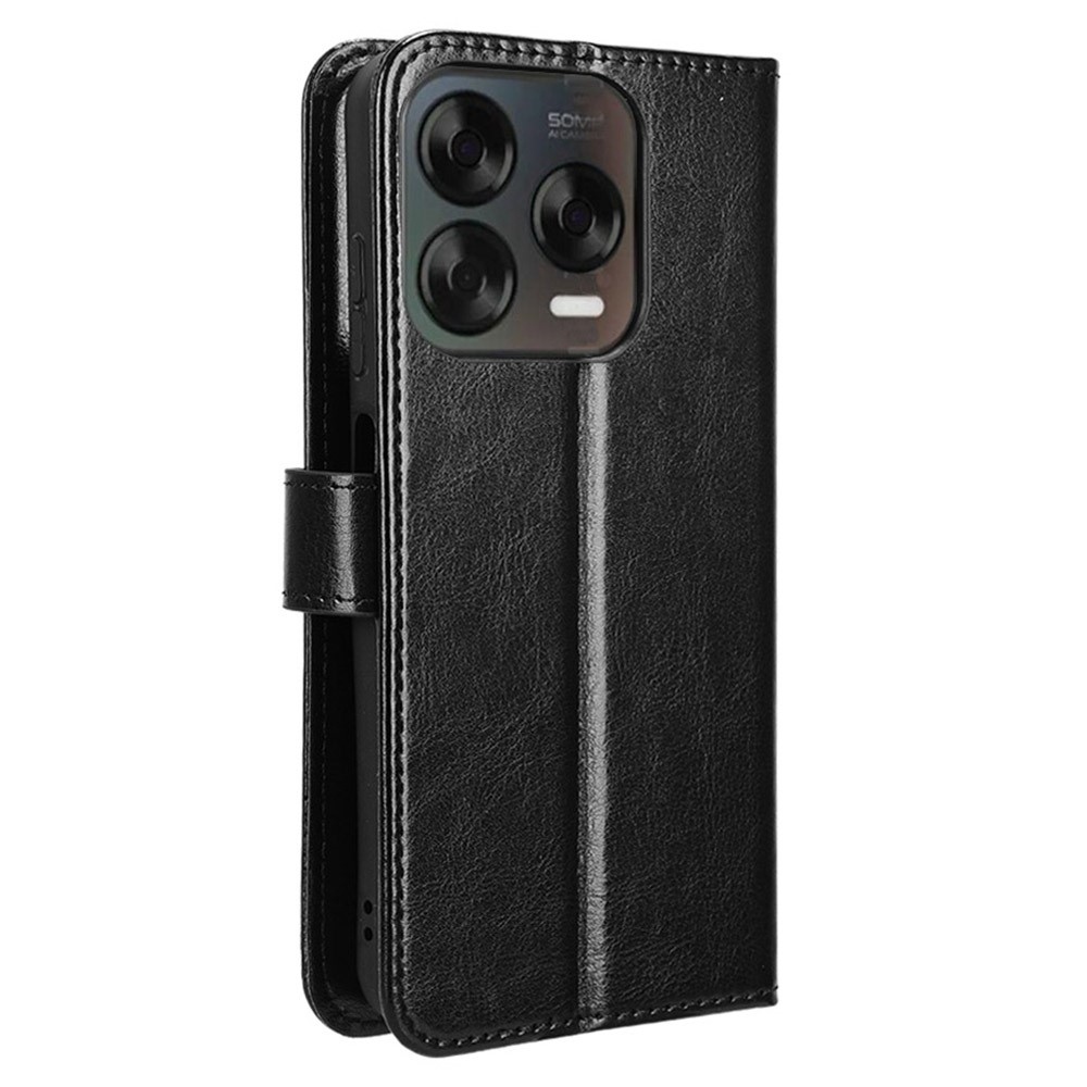 Őrült könyv tok ZTE Blade V70 Vita számára - fekete