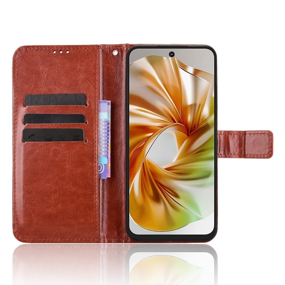 Őrült könyv tok a ZTE Nubia Focus 2 5G készülékhez - barna színben