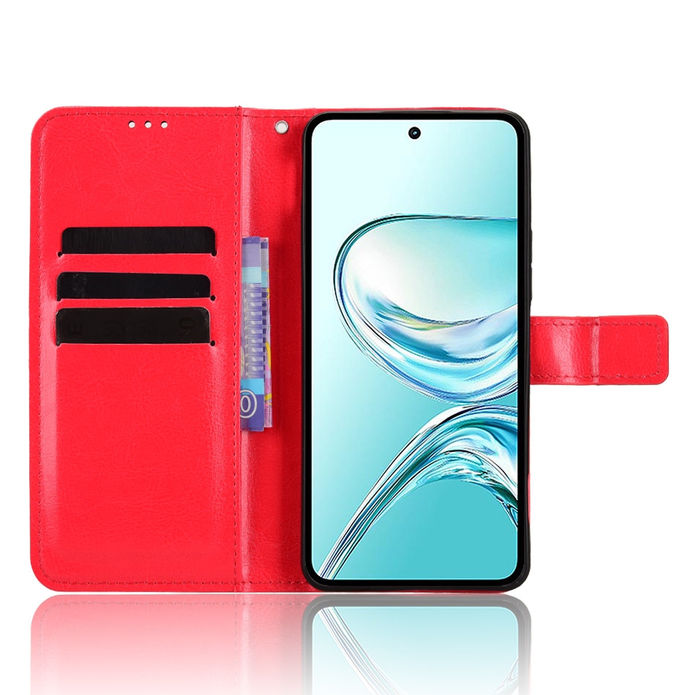Őrült könyv tok a ZTE Nubia Focus 2 Ultra 5G számára - piros