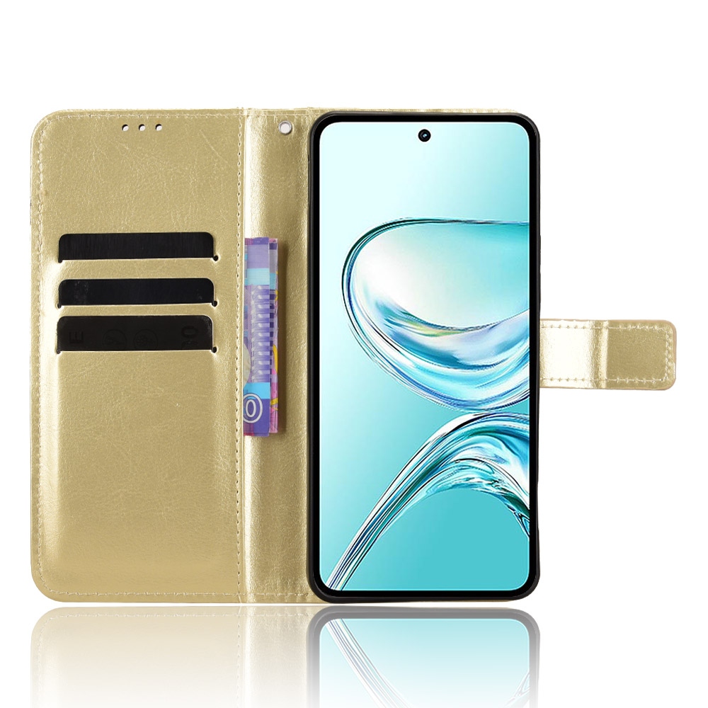 Őrült könyv tok a ZTE Nubia Focus 2 Ultra 5G készülékhez - arany színben