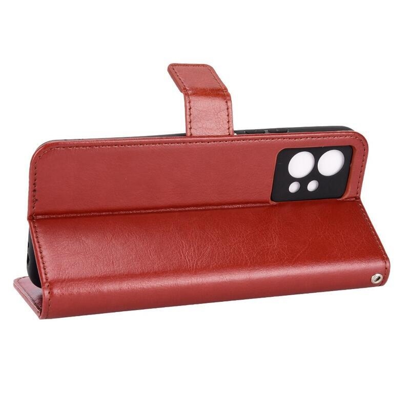 Őrült pénztárca tok a Vivo Y55 5G-hez - barna