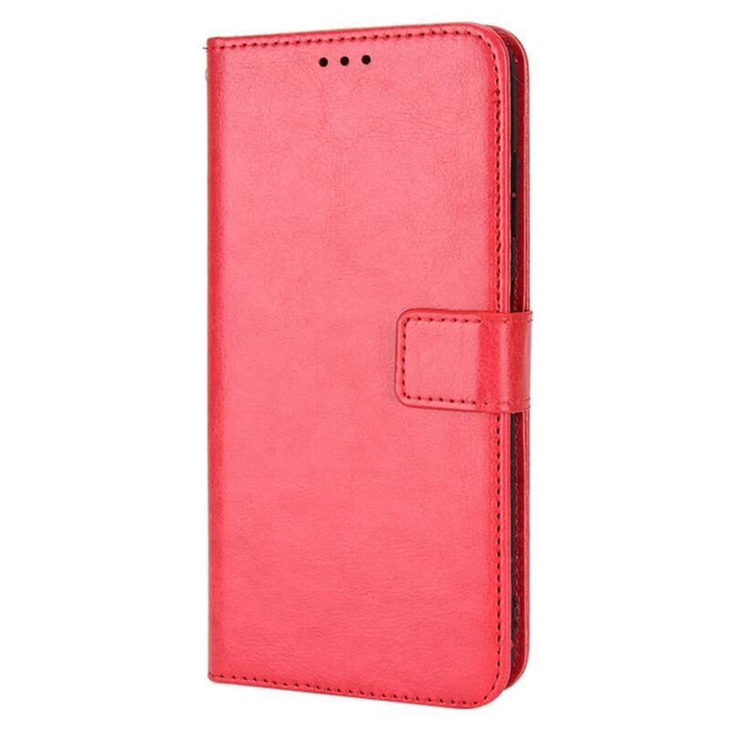 Őrült PU bőr pénztárca tok a Nokia G11/G21 készülékhez - piros színben